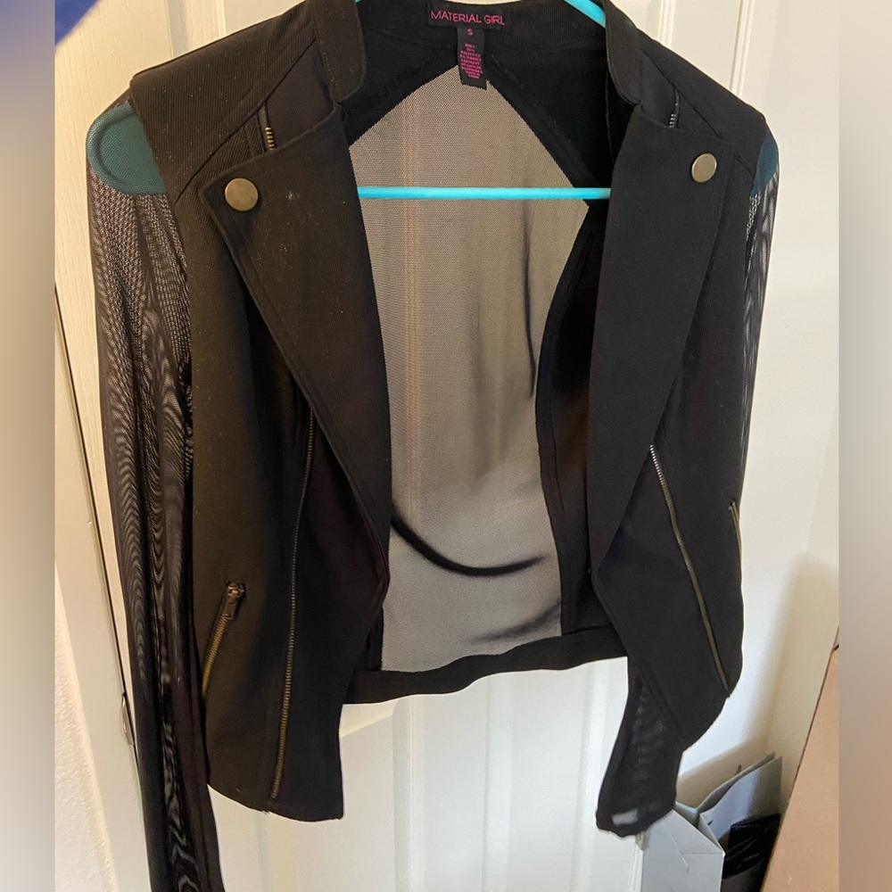 Sheer moto jacket